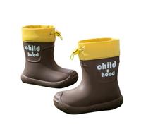 Bota Niña 35 - De Lluvia para S Es Altos Antideslizantes para S Y S Zapatos Casuales para Jugar Al Aire Libre Primavera Y Verano (Coffee 2-25 Years)