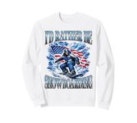 Bota patriótica de Snowboard con Bandera Americana para Deportes de Invierno Sudadera