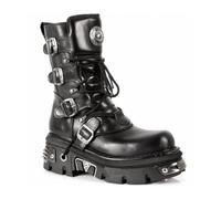 Bota PIEL Clásica NEW ROCK Unisex Estilo Gótico Gothic Style Boots M.373-S4