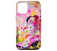 Bota vaquera rosa Daisy Desert Art Western Design Carcasa para iPhone 12/12 Pro