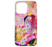Bota vaquera rosa Daisy Desert Art Western Design Carcasa para iPhone 15 Pro Max