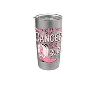 Bota vaquera sobreviviente de conciencia sobre el cáncer de mama Vaso térmico de acero inoxidable de doble pared