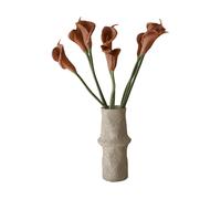 Botané Ramo artificial de calas Marrón. 62 cm. 8 uds