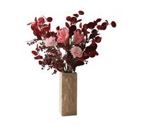 Botané Ramo sintético Burgundy Blush Amaryllis. clavel. ramas de bayas. eucalipto. 84 cm