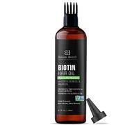 Botanic Hearth Aceite capilar de biotina para el crecimiento del cabello, enriquecido con aceite de grano de café y aceite de argán, tratamiento tónico, nutritivo y estimulante de volumen, sin OGM