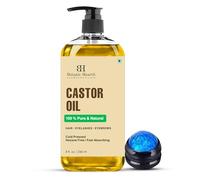 Botanic Hearth Aceite de ricino (8 fl oz) | 100% puro y libre de hexanos | prensado en frío | Promotes Growth for Eyelashes, Eyebrows & Hair