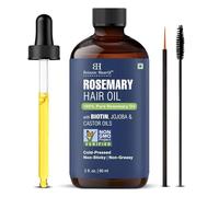 Botanic Hearth Aceite para el crecimiento del cabello | Aceite de romero para el crecimiento del cabello con biotina, ricino y jojoba | Relajadores de cabello y tratamiento seco | Color Safe | Todos
