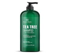Botanic Hearth Champú de árbol de té (champú de árbol de té), vitamina C, menta, lavanda y aceite de romero, combate la caspa y el cuero cabelludo seco, 16 fl oz