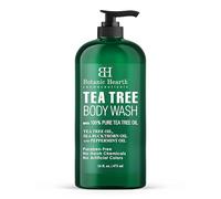 Botanic Hearth Tea Tree Body Wash Helps Nail Conditions Athletes Foot Ringworms Jock Itch & Body Odor Soothes Itching & Promotes Healthy Skin and Feet Naturally Scented 16 oz