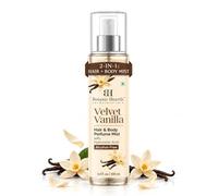 Botanic Hearth Velvet Vanilla Hair & Body Perfume Mist with Hyaluronic Acid, Alcohol-Free Formula, Long Lasting Fresh Vanilla Scent, Spray corporal ligero para mujeres y hombres, 100 ml