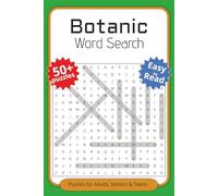 Botanic Word Search Puzzle Book: Word Searches with Easy to Read Print about Botanic, Plants, Flora and More | 6x9 inches, 110 pages | 50+ Puzzles ... Gift for Vacations, Holidays and Spare Times