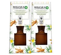 Botanica by Air Wick Pack 2 Varitas Perfumadas - Ambientador Mikados, Esencia Para Casa con Aroma a Vetiver Caribeño Y Sándalo - 2x80 ml
