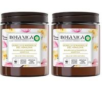 Botanica by Air Wick - Vela Aromática Perfumada, Ambientador Esencia Para Casa Con Aroma A Vainilla Y Magnolia Del Himalaya (Paquete de 2)