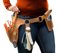 Botanica - Cinturón de cuero para herramientas de jardín para mujer con soporte para guantes, cinturón de floristería, cinturón de herramientas duradero para jardinería, regalo de jardinería para