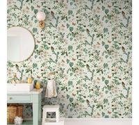 Botánica Papel Crema Múltiple 95502 Abejorro Senda Mariposa Flores Hojas