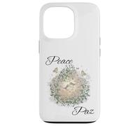 Botanical Birds Romantic Nature Estética con flores Carcasa para iPhone 13 Pro
