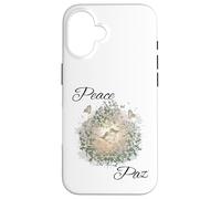 Botanical Birds Romantic Nature Estética con flores Carcasa para iPhone 16
