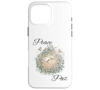 Botanical Birds Romantic Nature Estética con flores Carcasa para iPhone 16 Pro Max