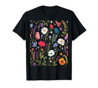 Botanical Bliss Ramo de Flores Silvestres Amante de la Naturaleza Floral Camiseta