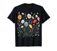 Botanical Bliss Ramo de Flores Silvestres Amante de la Naturaleza Floral Camiseta