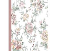 Botanical Blooms Graph Paper Composition Notebook: 8.5 x 11", 110 pages, Sturdy Matte Cover with Beautiful Floral Design