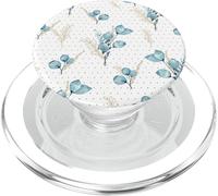 Botanical Blue Flower For Winter Women Floral Wildflower PopSockets PopGrip para MagSafe