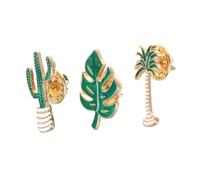 Botanical Boutonniere Clothes Clothing Back Decoration Suits Men Leaf Brooch for Women Green Alloy