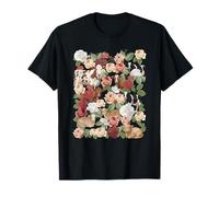 Botanical Cows Garden Flowers Cows Lover Camiseta