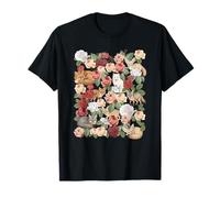 Botanical Foxes Garden Flowers Foxes Lover Camiseta