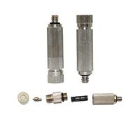 Botanical Garden Lawn Nozzle 40 Pcs 3/16" ale Thread isting Sprayers with Net Filter Stainless Steel Garden Cooling Humidify isting System Water Sprinkler (Color : 0.1 mm ist)