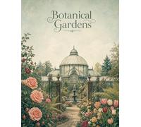Botanical Gardens: An Intricate Coloring Journey Through Glasshouses, Blooms, and Garden Paths (Art Therapy)