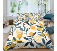 Botanical illust Funda de Edredón Microfibra 3 Piezas Impresión 3D Cierre de Cremallera Oculta ilustración botánica Funda Edredon Fundas de Almohada Lavables Suave for jóvenes Single（140x200cm）