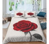 Botanical illust Funda de Edredón Microfibra 3 Piezas Impresión 3D Cierre de Cremallera Oculta ilustración botánica Funda Edredon Fundas de Almohada Transpirable Suave for jóvenes King（220x240cm）