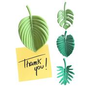 Botanical Locker Peg - Foliage Kitchen Clip, Monstera Shape with Strong Grip, Greenery Decor for Steel Cabinets, Hardware, Aesthetic Leaf Plate for Office Cubicle Organization