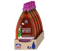Botanical Origin Suavizante para ropa ecológico apto para pieles sensibles, Fragancia Jazmín Fresco y Lavanda Silvestre - 200 lavados (4 botellas x 50 lavados)