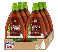 Botanical Origins Detergente para lavadora ecológico apto para pieles sensibles, aroma Flor de naranjo y hojas cítricas - Pack de 6 x 20, total 120 lavados