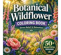 Botanical Wildflower Coloring Book: 55 Detailed Flower & Botanical Art Pages for Relaxation | Nature Lover Gift for Women