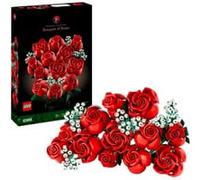 LEGO Botanicals Ramo de Rosas Rojas - Flores Artificiales para Decoración del Hogar - Regalo de Cumpleaños y Aniversario para Mujeres y Hombres - Maquetas para Construir para Adultos 10328