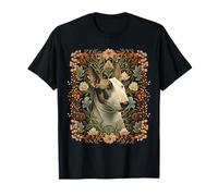 Botánico de Bull Terrier Inglés Brindle y Blanco Camiseta