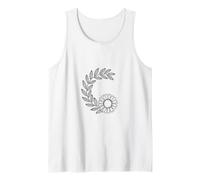 Botánico Girasol Bosquejo Jardín Amante Camiseta sin Mangas