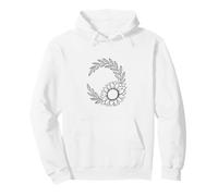 Botánico Girasol Bosquejo Jardín Amante Sudadera con Capucha
