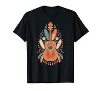 Botánico Guitarra Acústica Guitarrista Música Banda Músico Camiseta