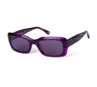 BOTANIQ Gafas cuadradas de acetato púrpura para mujer, opcional con intensidad de visión (modelo BIS-7002-161)