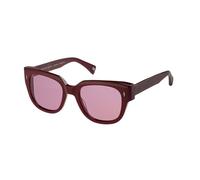 BOTANIQ Gafas cuadradas de acetato rojo para mujer, opcional con nivel de visión (modelo BIS-7034-160)