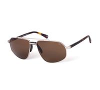 BOTANIQ Gafas rectangulares de acetato en oro para hombre con nivel de visión opcional (modelo BIS-7016-001)