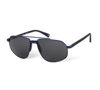 BOTANIQ Gafas rectangulares de acetato en plata para hombre, opcional con nivel de visión (modelo BIS-7016-006)