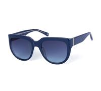 BOTANIQ Gafas redondas de acetato azul para mujer, opcional con nivel de visión (modelo BIS-7001-188)