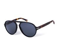 BOTANIQ Gafas redondas de acetato en negro para hombre, opcional con nivel de visión (modelo BIS-7020-104)