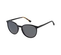 BOTANIQ Gafas redondas de acetato negro para hombre, opcionales con vista (modelo BIS-7071-104)