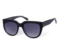 BOTANIQ Gafas redondas de acetato negro para mujer, opcional con nivel de visión (modelo BIS-7001-104)